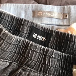 2 girl’s size 8/M Hudson & tractr jean shorts